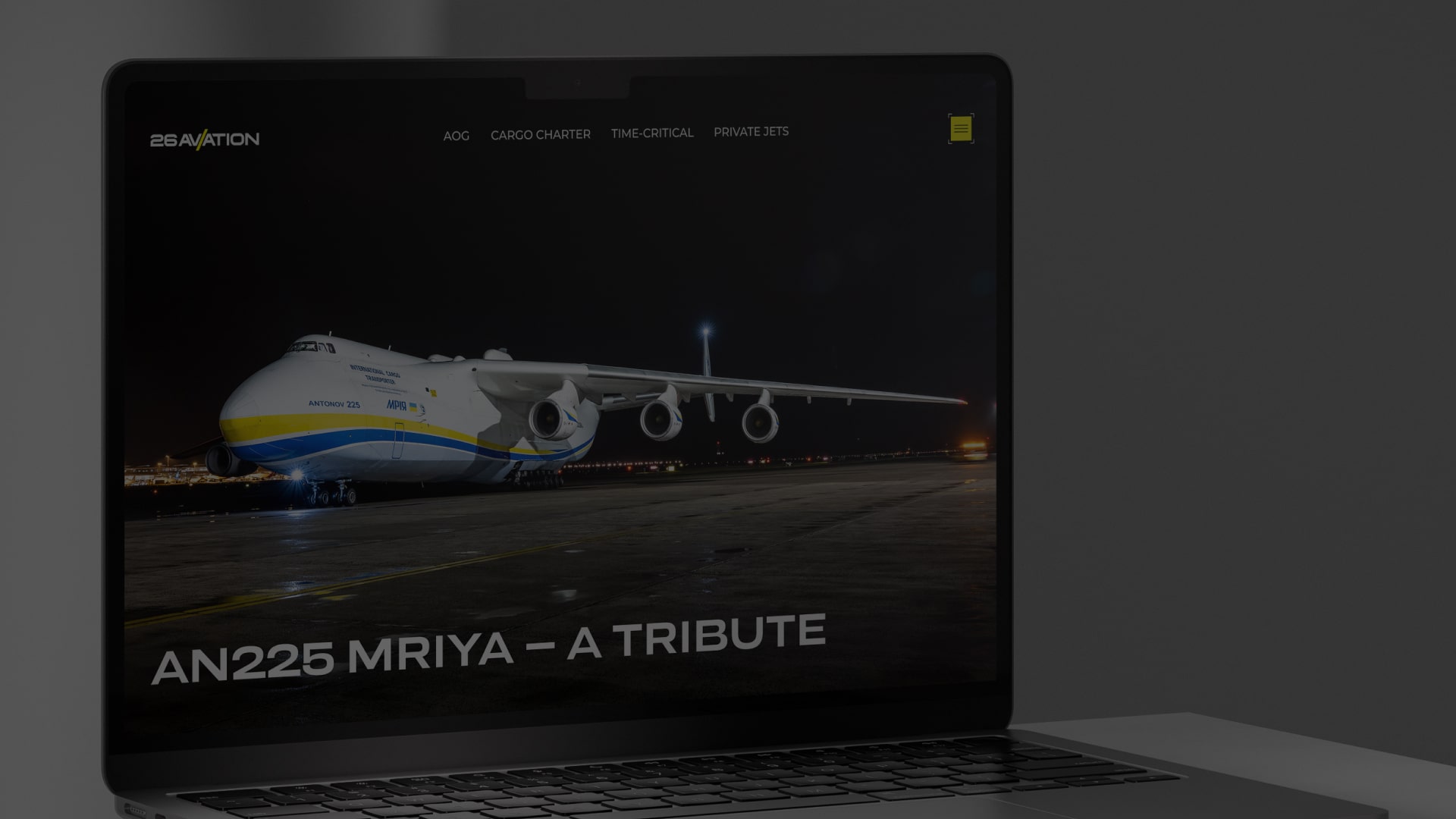 Брендинг і сайт для чартерної авіакомпанії